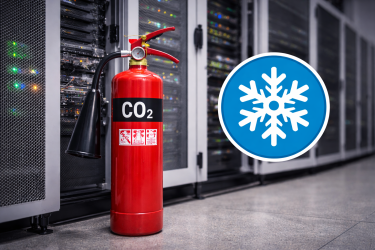 EXTINGUIDOR EN CUARTO DE SERVIDORES